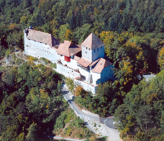 Beispiel: Luftaufnahme, Foto: Burg Hohenklingen.