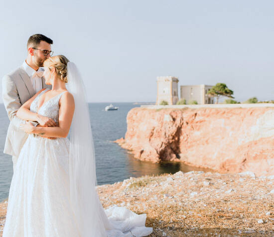 Palermo Wedding - Shooting on the rocks