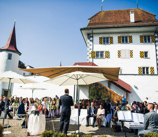 Zeremomie im Schlossgarten
