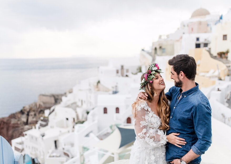Zauberhafte Hochzeitsinspirationen aus Santorini