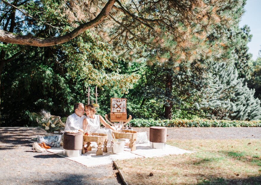 Ein luxuriöses Picknick im Park – der perfekte Ort für einen Heiratsantrag!
