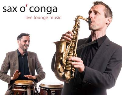Saxophonist, Hochzeits Band: Sax o’ conga