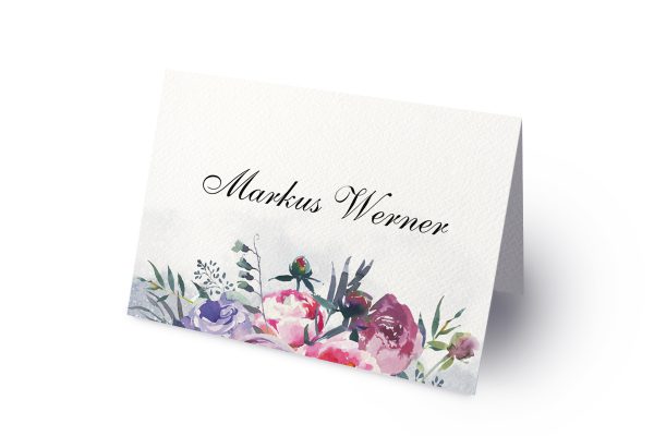 Hochzeitspapeterie Tischkarte Maria Kiss