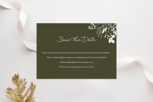 Dankeskarten Hochzeit Runde Sache duftend Save the Date Karten