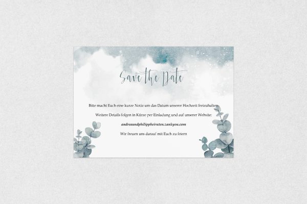 Hochzeitspapeterie Save the Date Andrea Happy