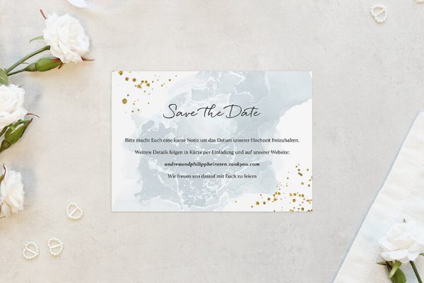 Hochzeitspapeterie Save the Date Vanessa Feeling