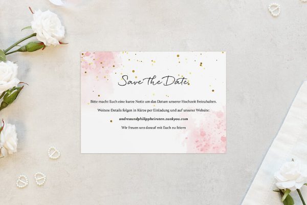 Hochzeitspapeterie Save the Date Federica Kiss