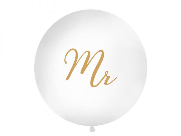 Hochzeitsdeko Riesenballon 1 m "Mr"
