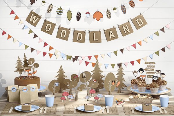 Babyshower Cupcake-Set Woodland