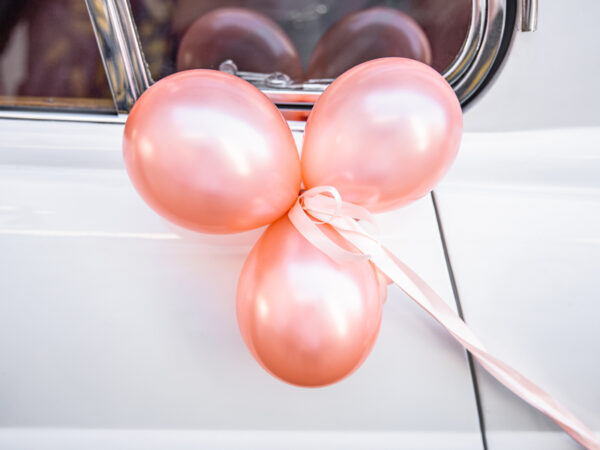 Autoschmuck Rose Gold Bridal Car Kit: "Love" Folie Hochzeit Ballons, Hochzeit Ballons und Girlande